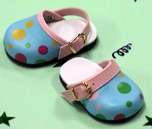 polka dot clogs