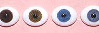 Glass Oval Flatback Eyes