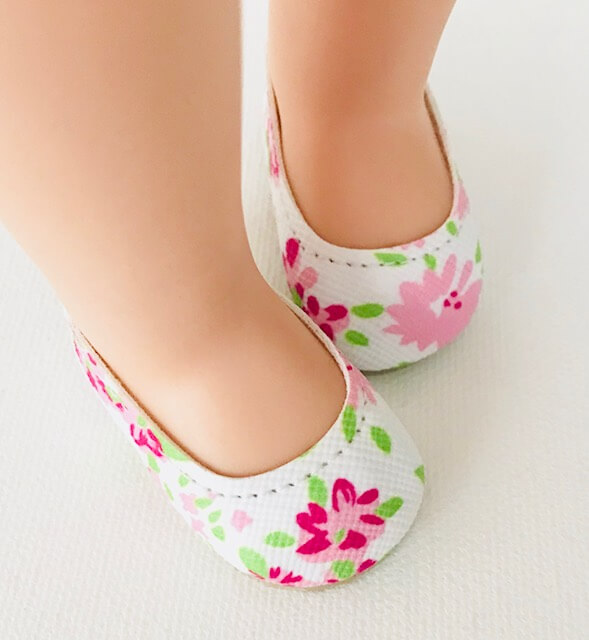 floral flat shoes